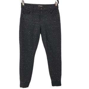 Mother Jeans Women 28 Black The Trainer Skypirate Jogger Tapered Knit Comfort